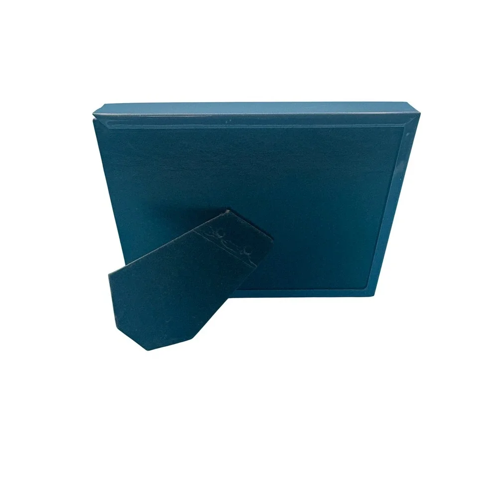 Blue 5x7‎ Picture Frame Double Mat Deep Tabletop Photo Display Small Opening